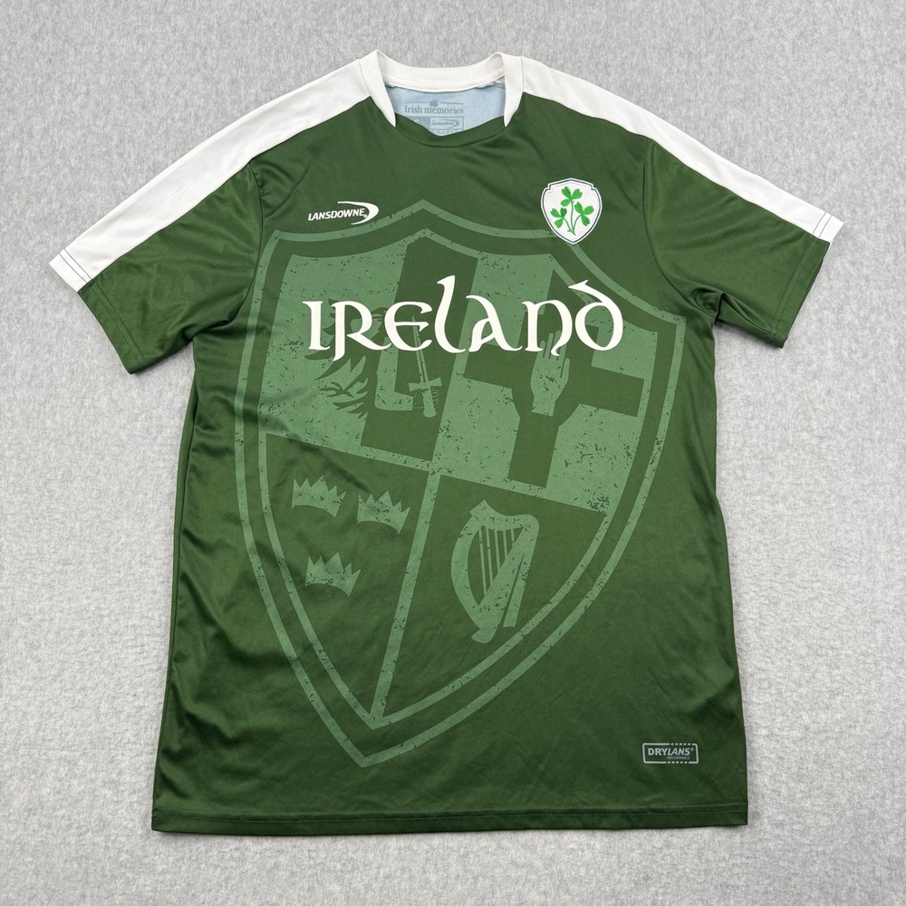 Lansdowne Soccer Jersey Mens Small Green Ireland Performance Drylans